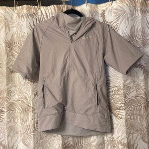 Nike Running Grey Short Sleeve Seasonal Hoodie